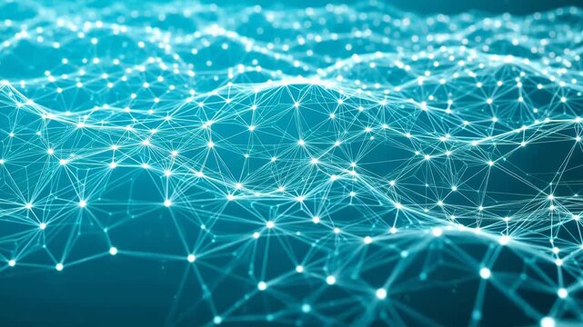 Abstract network of connected nodes