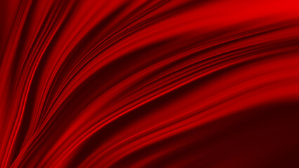 Fototapeta premium luxury, modern, abstract red background featuring a series of smooth lines and radiating visual folds.