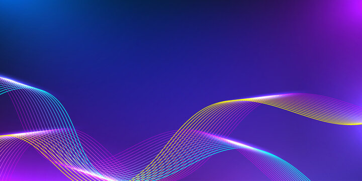 Abstract digital wave background. Design for tech banners presentations business data ight neon internet online fiber optic.