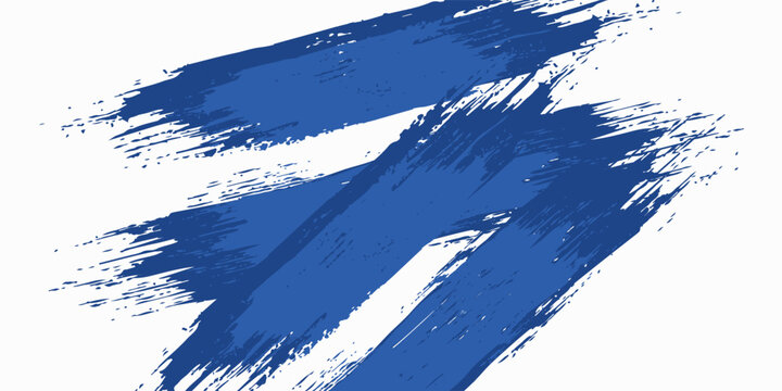 Abstract Blue and White Grunge Background with Halftone Style. Brush Stroke Illustration for Banner, Poster or Sports.