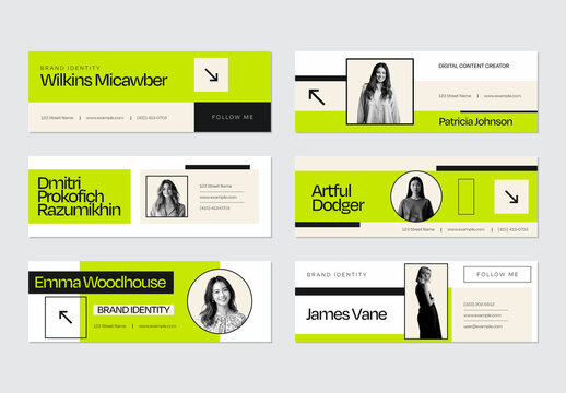 Modern Email Signature Set