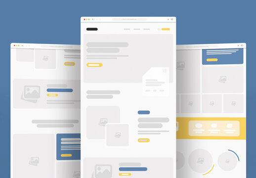 Wireframe Landing Page UX Layout