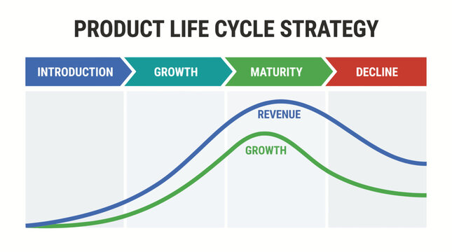 Product Life Cycle Strategy With Revenue and Growth Phases