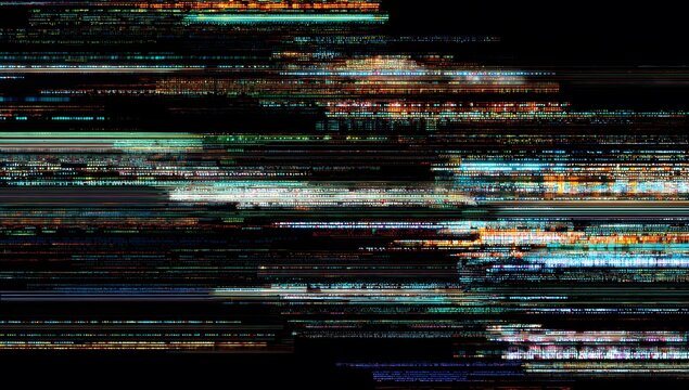 Arri&egrave;re-plan num&eacute;rique abstrait de serveurs informatiques avec des flux de donn&eacute;es lumineux, parfait pour les concepts de cybers&eacute;curit&eacute;, de big data, de cloud computing et comme fond technologique pou