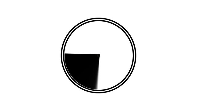 Minimal Radar Screen Scan Animation Black and White