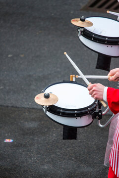 Eine Trommel an Karneval