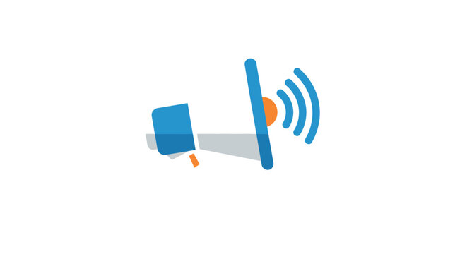 Conceptual illustration depicting broadcast, transmission, and communication signals