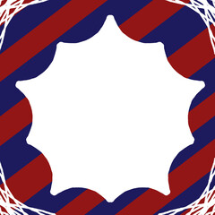 Superhero Web Frame with Red Blue Comic Background Decorative Vector Illustration © Visual Story G