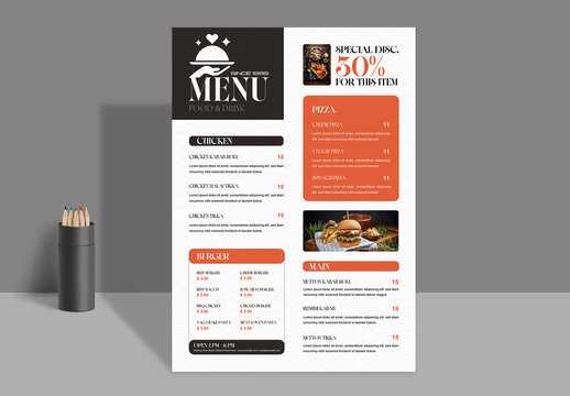 Modern Restaurant Menu Design