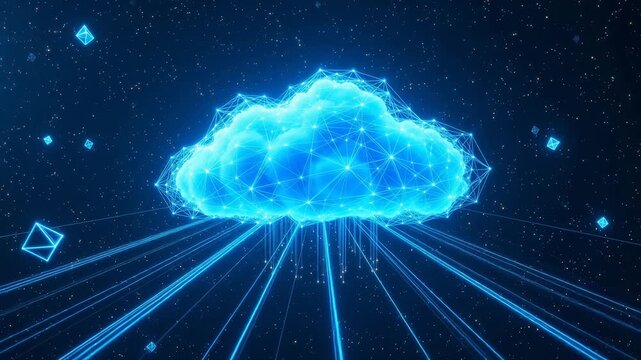 Digital cloud network in space