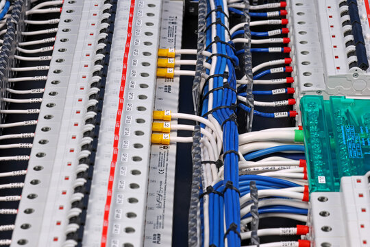 Circuit breakers from ABB to protect electrical loads from short-circuiting. 
