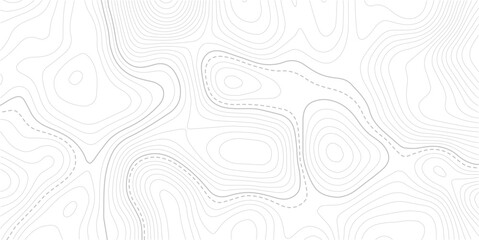 Topographic map background geographic line map with elevation assignments.topographic contour background. Topography background. Vector banner. Topo, Business concept. Vector illustration.  © NAZMA