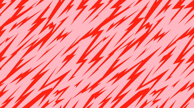 Red Bolt Seamless Vector Pattern for Textile Background