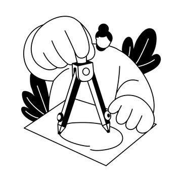 Compass Drawing