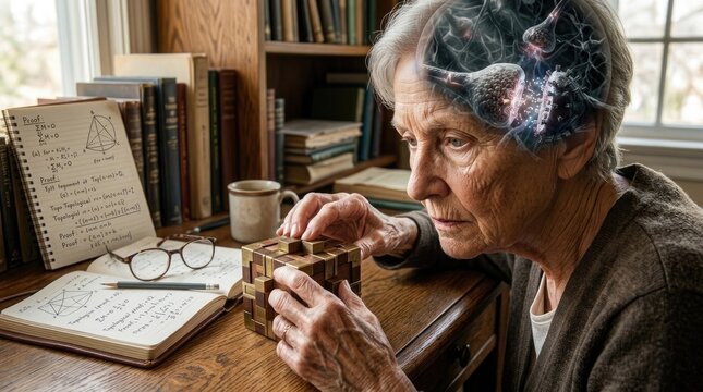 Brain neuron visualizing neural signal transmission, active synaptic communication, complex cognitive thinking process, generating thought, releasing dopamine serotonin hormone activity.