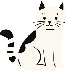 Cute Cartoon Cat Illustration © Nursayanti-images