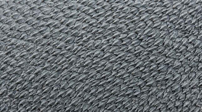 Macro Close Up of Shark Skin Texture Featuring Dermal Denticles Pattern for Marine Biology Research and Biomimetic Engineering Design Backgrounds