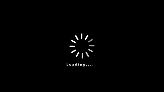 Computer Loading Bar With Glitch Effect. Futuristic uploading progress bar with glitch effect icon loading bar animation
