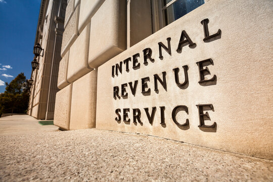 IRS tax building in Washington DC USA
