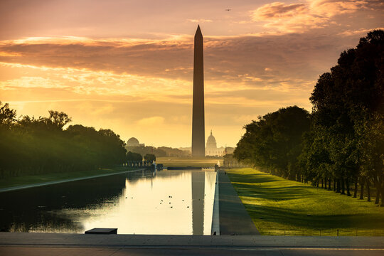 Washington Monument and reflecting pool