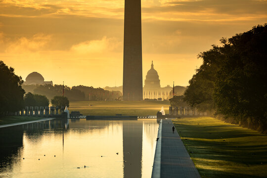 Washington Monument and reflecting pool