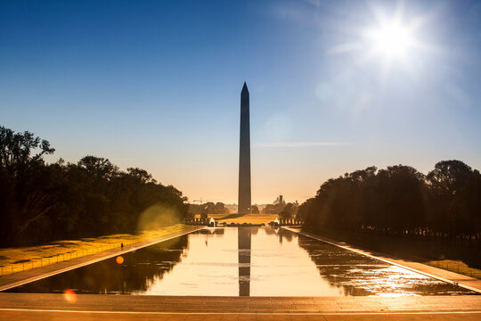 Washington Monument and reflecting pool