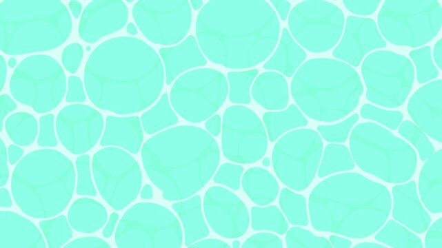 水面がゆらゆらと揺れるフラットなイラストの背景動画