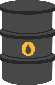 barel of oil, oil drum container illustration