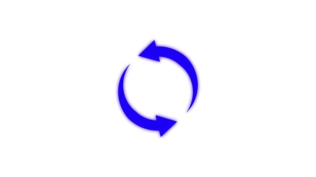 Arrow swipe icon isolated, arrow loading animation .