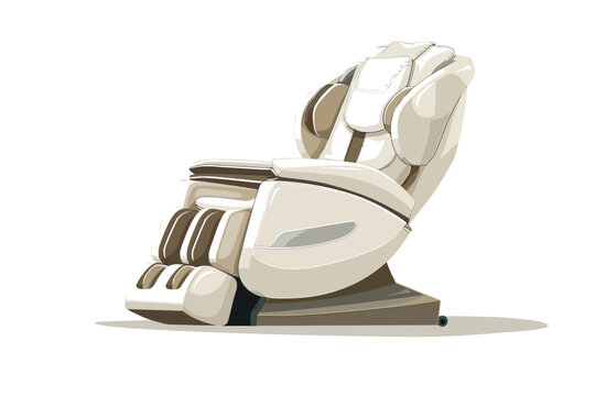 Massage chair isolated illustration