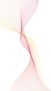 Gradient Ribbon Wave Background Vector Illustration