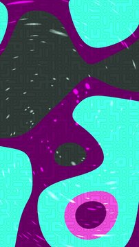 Abstract colorful background with dynamic organic shapes and textured details.