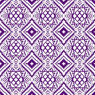 Illustration of Cross stitch Abstract Geometric Pattern.