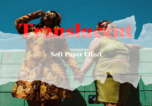 Soft Translucent Paper Overlay Effect
