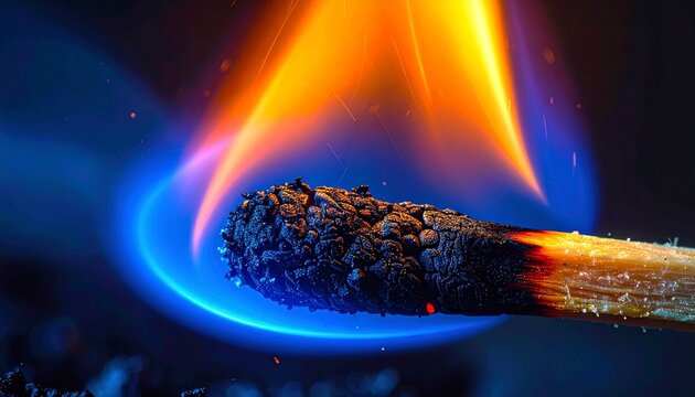 Close up of hot lava flowing from volcanic eruption.