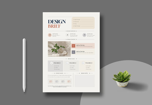 Design Brief Template Layout
