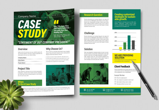 Professional Business Case Study Template