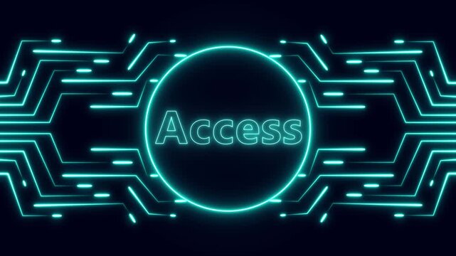 Image photo animation triggers safe system access keys. Connected image photo animation draws teal neon circle paths. Technical image photo animation loops data grids.
