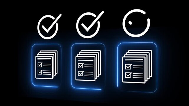 Legal document approval process idea on the transparent background. Automated workflow management solution. Online document review. Animation video.