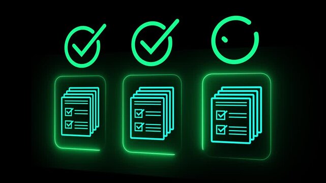 Legal document approval process idea on the transparent background. Automated workflow management solution. Online document review. Animation video.