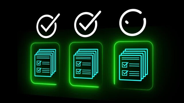 Legal document approval process idea on the transparent background. Automated workflow management solution. Online document review. Animation video.