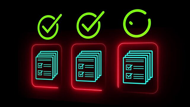 Legal document approval process idea on the transparent background. Automated workflow management solution. Online document review. Animation video.