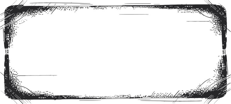 Old photo grunge overlay, black film grain texture with dust speckles, scratch stripes, distressed border frame, retro vector effect for vintage photo editing, poster design, and background overlays.