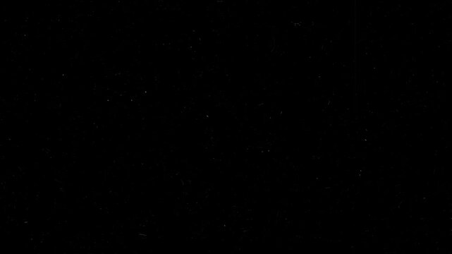 Vintage old film grain effects with dust particles, film scratches and grain texture overlay. 4k Analog vintage video overlay. retro grunge background. linear scratches, noise effects,