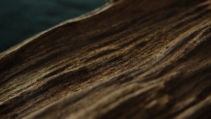 Fototapeta premium Warm cinematic driftwood texture with flowing natural wood grain