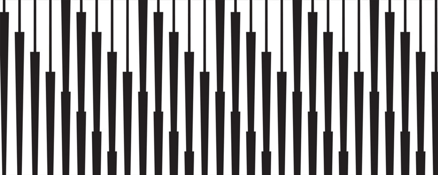 Line Halftone Gradient Effect Pattern. Vertical Straight Lines Background. Black and White Abstract Texture with Parallel Stripes Thick to Thin.