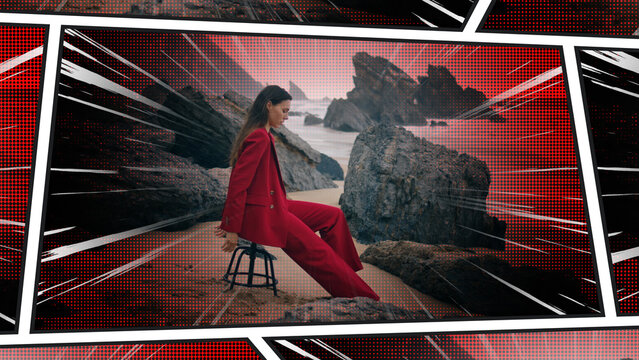 Premium Overlays Comic 2 &ndash; Comic Book Effects, Pop Art Visual Overlays and Graphic Novel Style Motion for Video Editing and Social Media Content