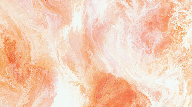 Soft peach and white fluid abstract texture with organic flow