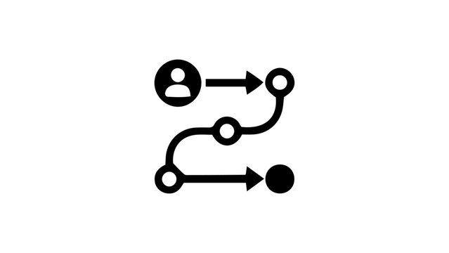 Flowchart, workflow diagram, process chart, business process, vector icon