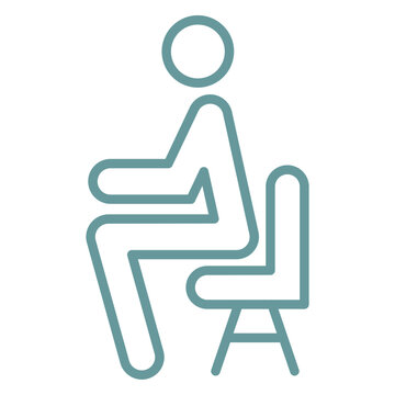 Sit Up Icon Style